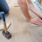 Réparer un lino enfoncé